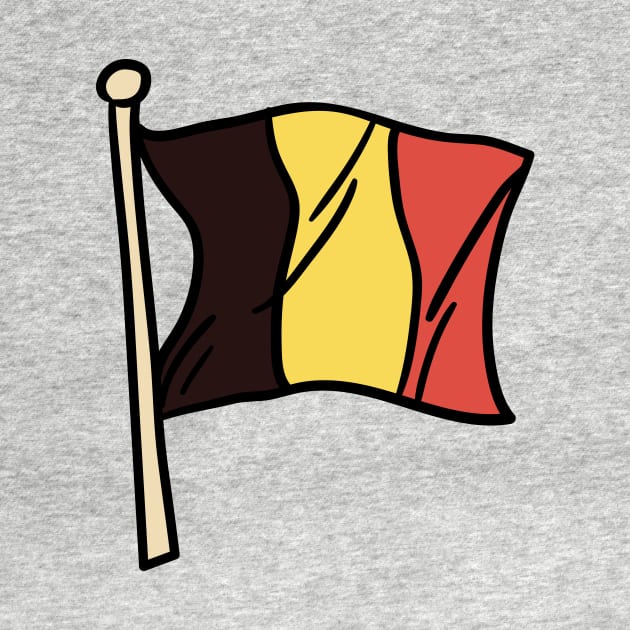 Belgian Flag Illustration by SLAG_Creative